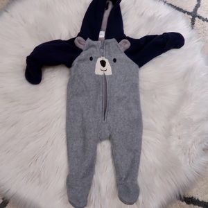 Baby boy bear snowsuit